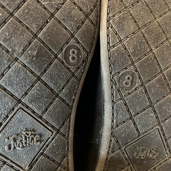 JUSTICE BLACK SUEDE  ANKLE BOOTS SZ 8 - Picture 11 of 12